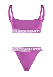 Off-White logo tape bikini - Rosa