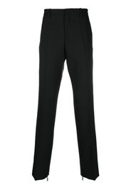 Off-White paperclip-detail straight-leg trousers - Nero