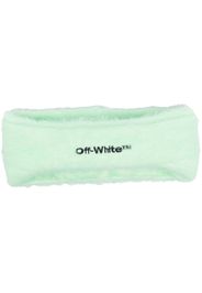 Off-White embroidered-logo headband - Verde