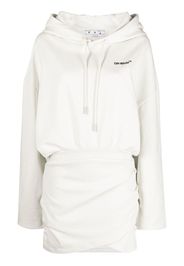 Off-White FOR ALL HOODIE SWEATDRESS - WHITE A BLACK