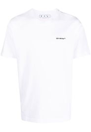 Off-White T-shirt Wave Outline Diag - WHITE BLACK