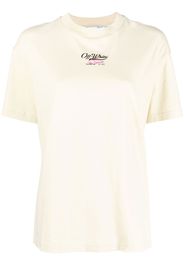 Off-White logo-print cotton T-shirt - Toni neutri