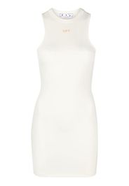 Off-White Sleek Rowing logo-print minidress - Toni neutri