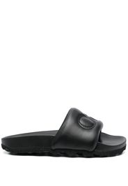 Off-White Bookish Sponge logo-embroidered slides - Nero