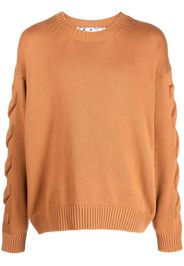 Off-White 3D Diag crewneck jumper - Arancione