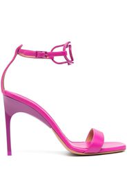 Off-White Sandali Pop Paperclip 100mm in pelle - Rosa