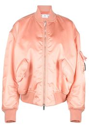 Off-White Bomber Laundry con applicazione - Arancione
