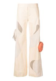 Off-White Candle Edge trousers - Toni neutri