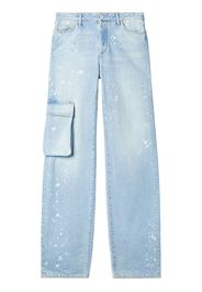 Off-White Jeans a gamba ampia Toybox Painted - Blu