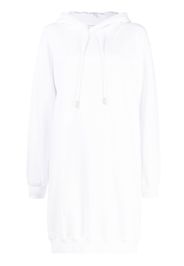 Off-White Abito modello felpa a righe diagonali - Bianco