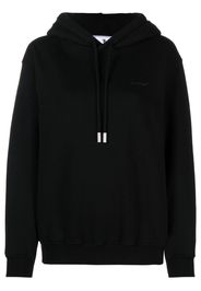 Off-White Diag-print cotton hoodie - Nero