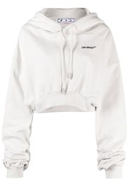 Off-White Felpa crop con stampa - Toni neutri