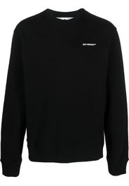Off-White logo-print long-sleeve sweatshirt - Nero