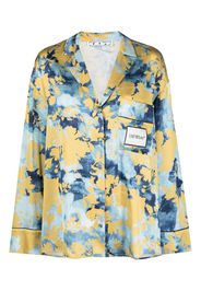 Off-White Camicia con scollo a V - Blu