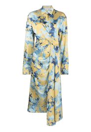 Off-White Chemisier a fiori - Blu