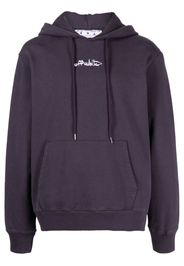 Off-White Felpa con cappuccio - Viola