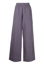 Off-White Pantaloni a gamba ampia - Viola