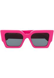 Off-White Arrows-motif square-frame sunglasses - Rosa