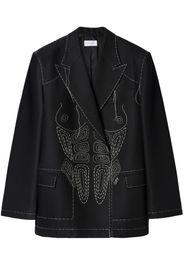 Off-White Runway Body Stitch double-breasted jacket - Nero