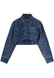 Off-White Giacca denim con dettaglio cut-out - Blu