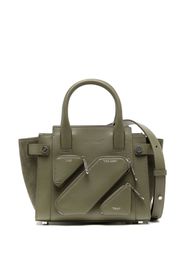 Off-White small City leather tote bag - Verde