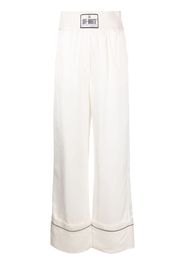 Off-White logo-patch elasticated-waist trousers - Bianco