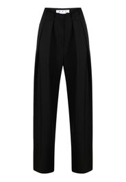 Off-White Pantaloni sartoriali con ricamo - Nero