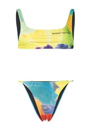 Off-White painterly-print bikini - Giallo