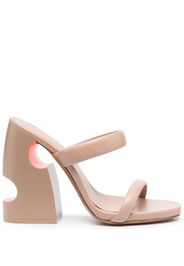Off-White Pop Meteor 120mm cut-out mules - Toni neutri