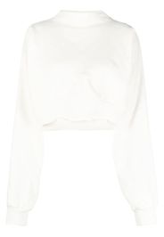 Off-White Vortix Cor cropped sweatshirt - Toni neutri