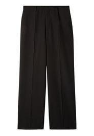 Off-White OW-embroidered wool tailored trousers - Nero