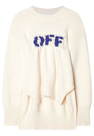Off-White Maglione con logo OFF - Toni neutri