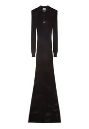Off-White Abito modello polo Netted - Nero