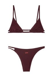 Off-White Bikini a triangolo Off Stamp - Rosso