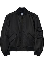 Off-White Bomber con zip - Nero