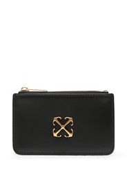 Off-White Portafoglio Jitney con placca logo - Nero