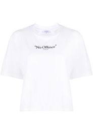 Off-White No Offence cotton T-shirt - WHITE BLACK