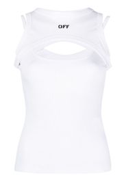 Off-White Top con stampa - WHITE BLACK