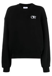 Off-White Felpa con stampa OW - BLACK WHITE