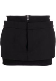 Off-White ribbed-band miniskirt - Nero