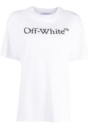 Off-White BIG LOGO BOOKISH CASUAL TEE WHITE BLACK - Bianco
