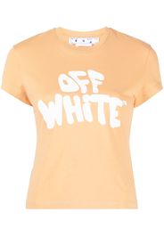 Off-White logo-print short-sleeve T-shirt - Arancione