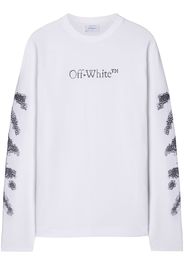 Off-White Felpa con ricamo - Bianco