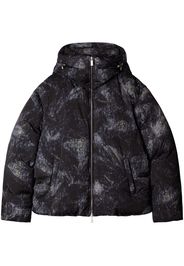 Off-White Piumino con logo jacquard - Nero