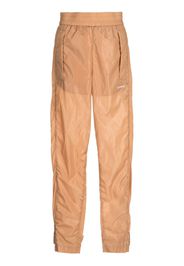 Off-White logo-print track pants - Marrone