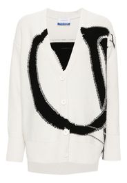 Off-White Cardigan con logo - 410 WHITE A BLACK