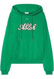 Off-White Felpa con stampa - Verde