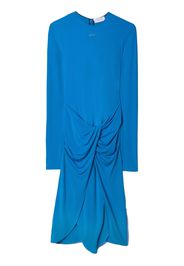 Off-White Abito midi con incrocio - Blu