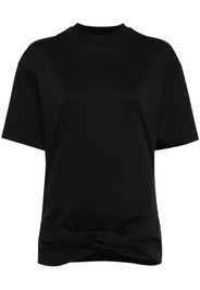 Off-White Arrows-embroidery cotton T-shirt - Nero