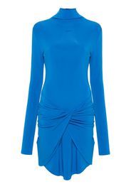 Off-White twisted mini dress - Blu